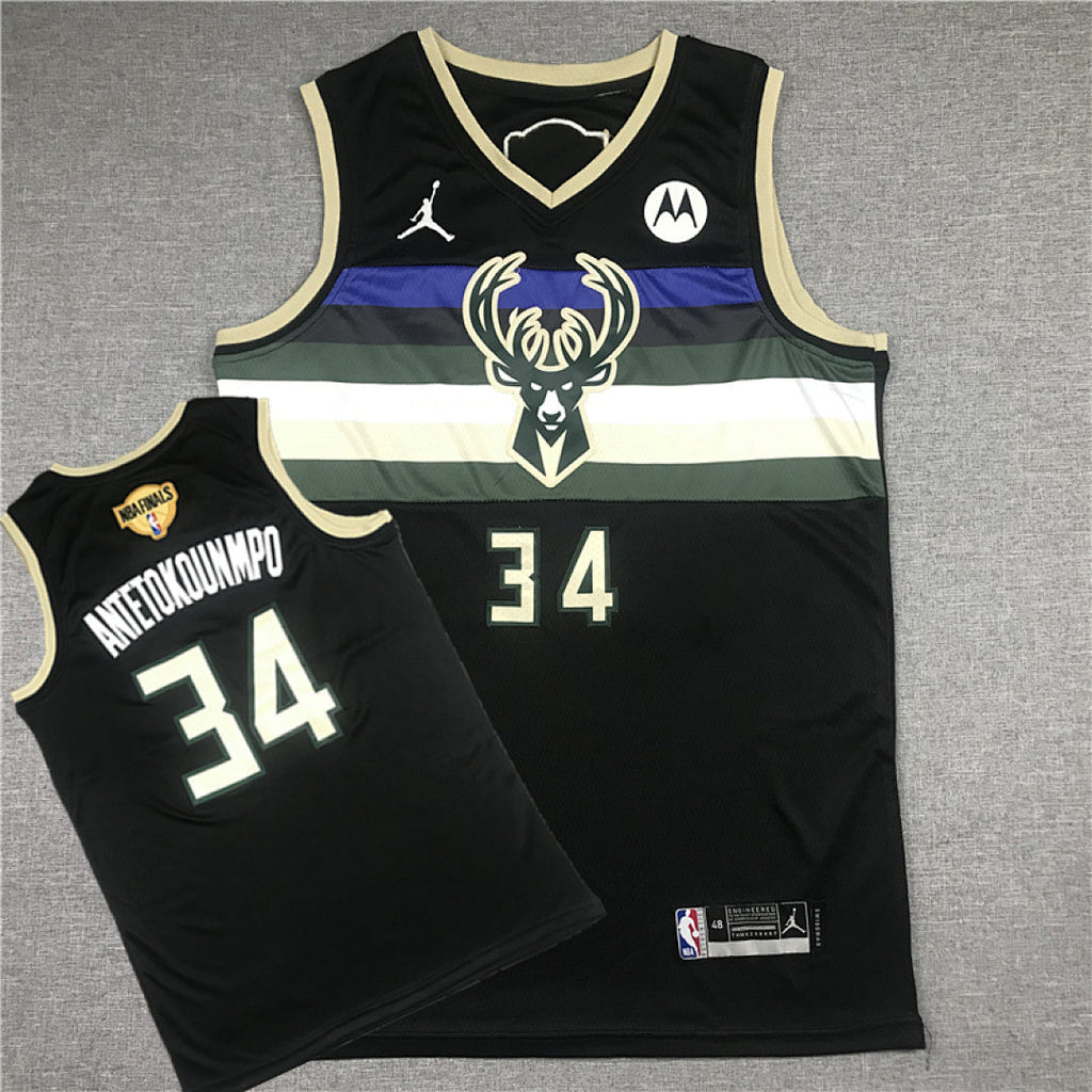 Giannis Antetokounmpo# 34 Milwaukee Bucks Finals City Edition Swingman Embroidered Jersey
