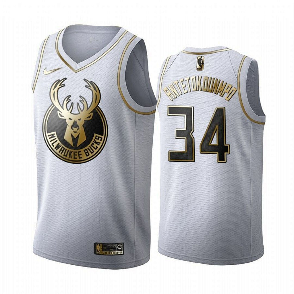 Giannis Antetokounmpo# 34 Milwaukee Bucks City Edition Swingman Embroidered Jersey