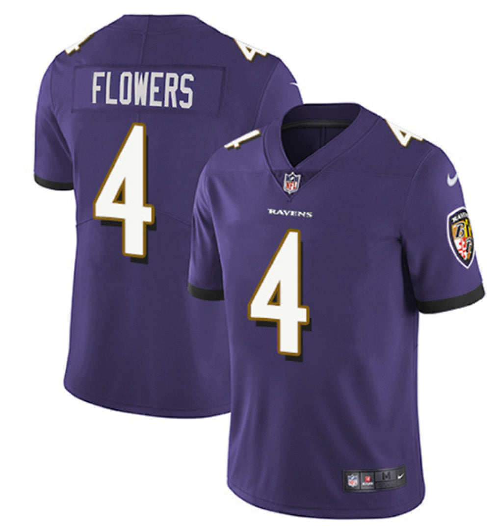 Zay Flowers #4 Baltimore Ravens  Jersey