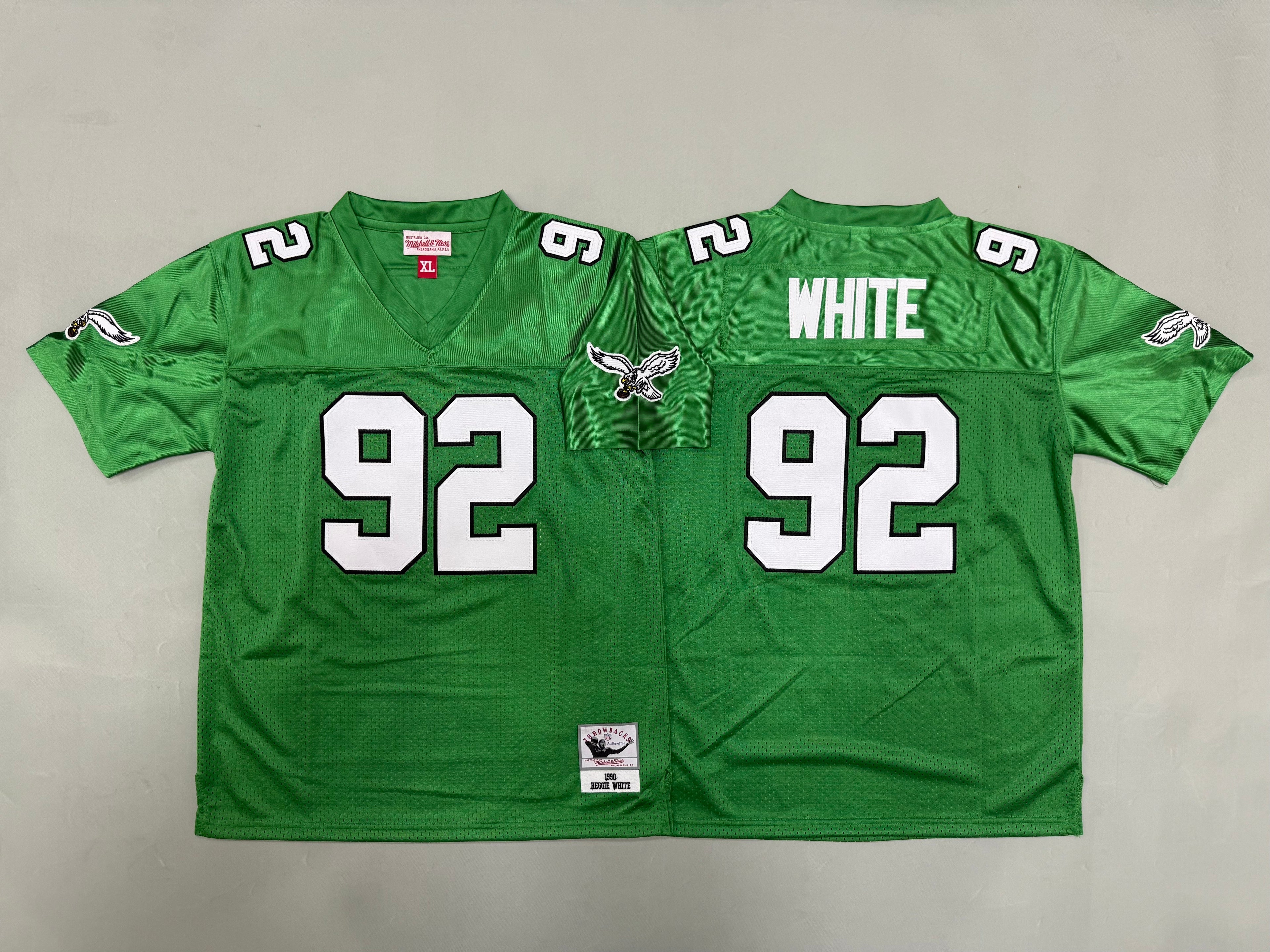 Youth Reggie White #92 Philadelphia Eagles Vintage Throwback Jersey