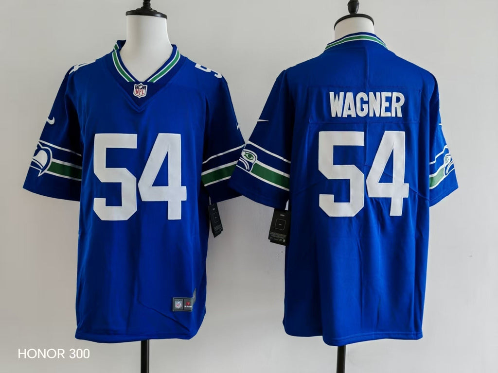 Seattle Seahawks Bobby Wagner #54 blue Jersey