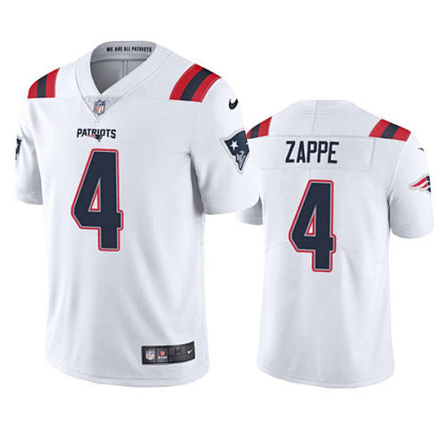 Bailey Zappe #4 New England Patriots Jersey