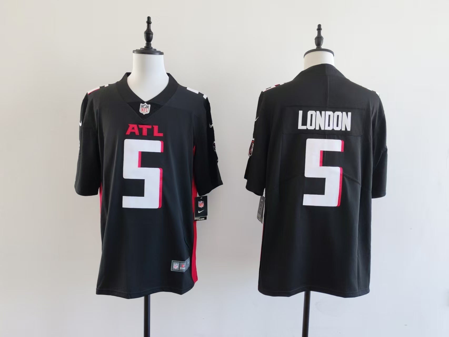 Atlanta Falcons Drake London #5 black Jersey