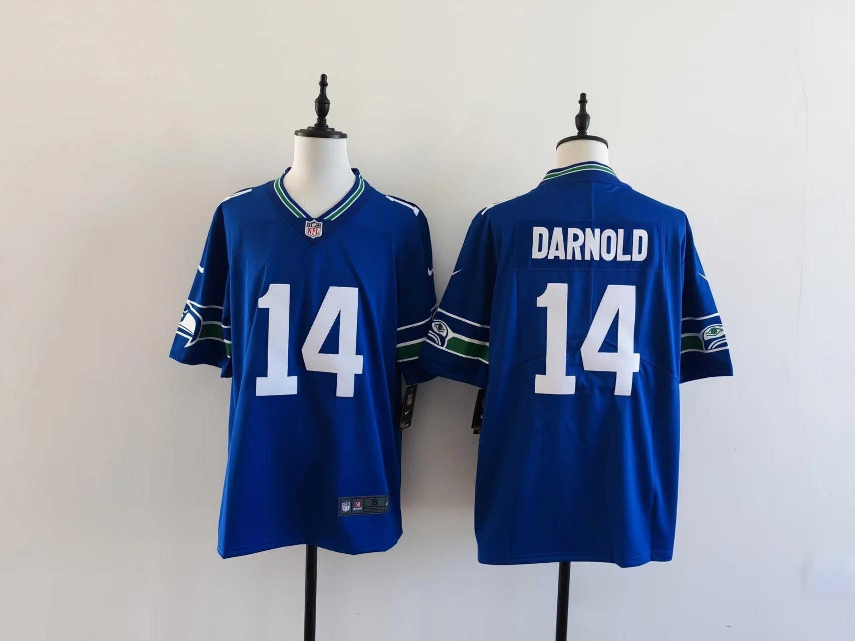 Seattle Seahawks Sam Darnold #14 blue Jersey