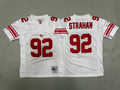 Youth Michael Strahan #92 New York Giants White Vintage Throwback Jersey