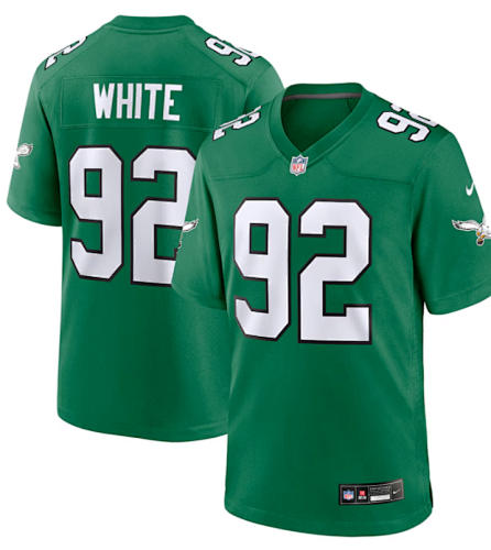 Reggie White #92 Philadelphia Eagles Super Bowl Jersey