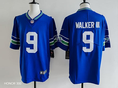 Seattle Seahawks Kenneth Walker III #9 blue Jersey