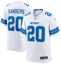 Barry Sanders #20 Detroit Lions White Jersey