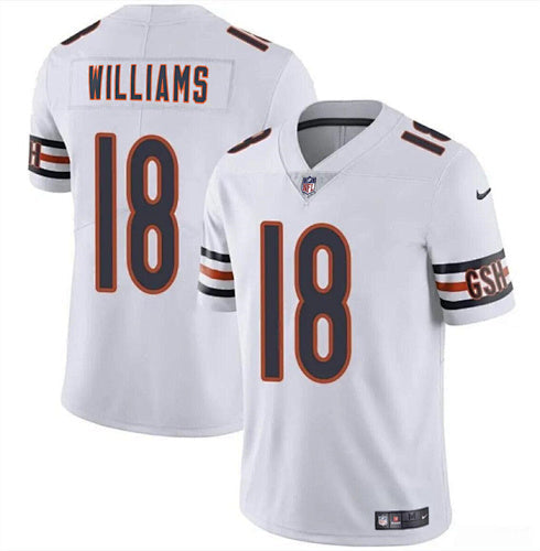 Caleb Williams#18 Chicago Bears White Jersey