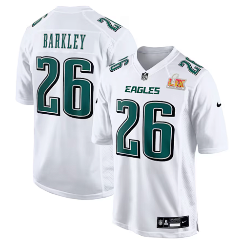 Saquon Barkley #26 Philadelphia Eagles Super Bowl Jersey