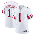 San Francisco 49ers Deebo Samuel Sr. #1 White Jersey