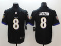 Lamar Jackson#8 Baltimore Ravens black Jersey