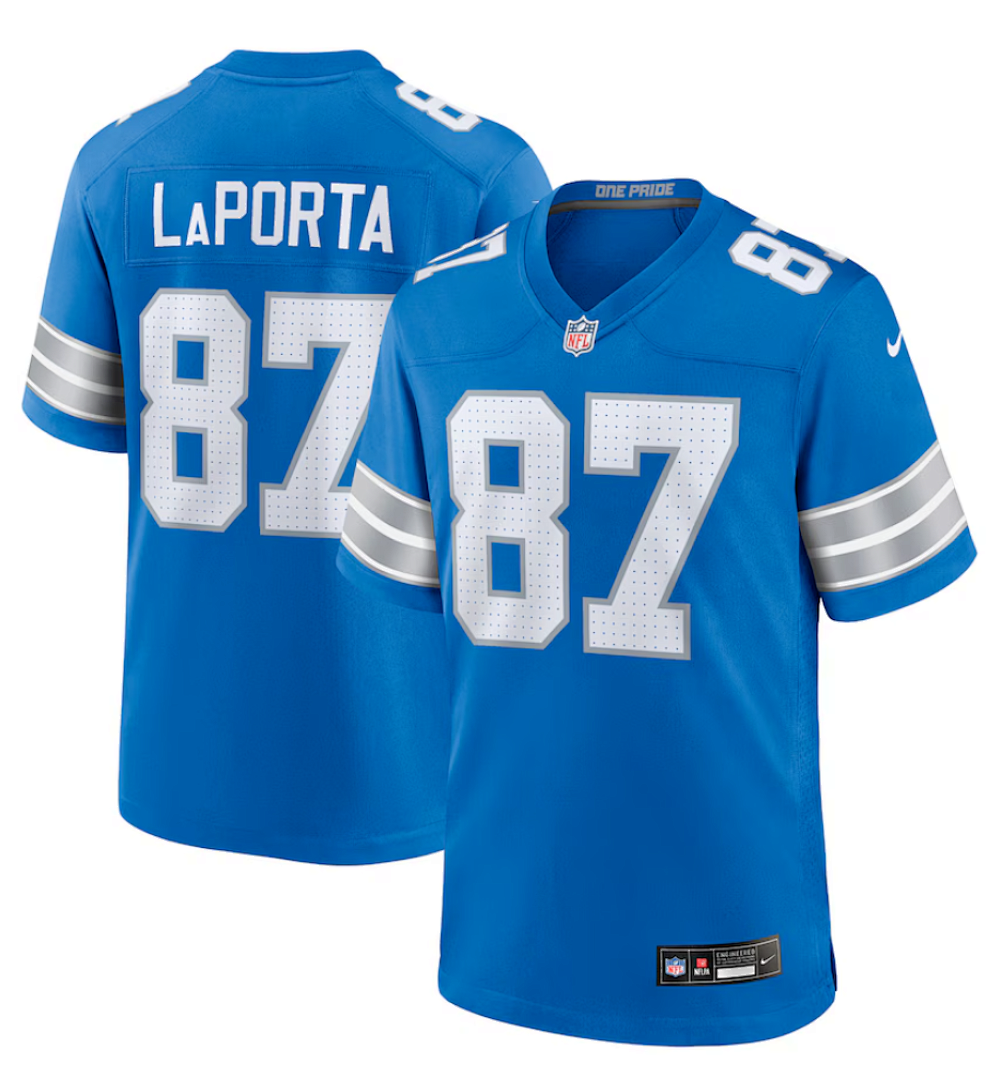 Sam LaPorta #87 Detroit Lions Jersey