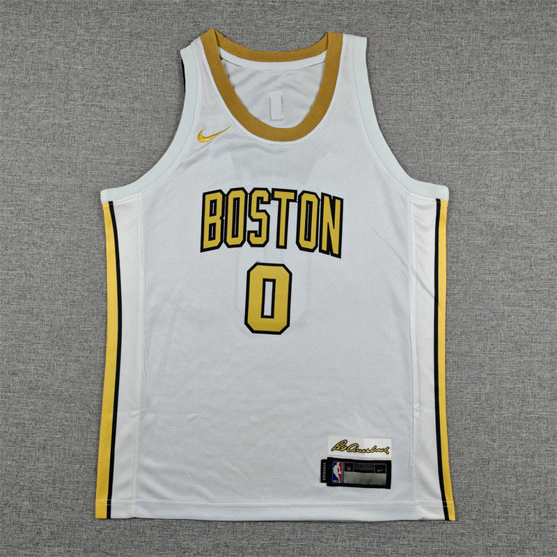 Youth Jayson Tatum Boston Celtics #0 Embroidered Jersey