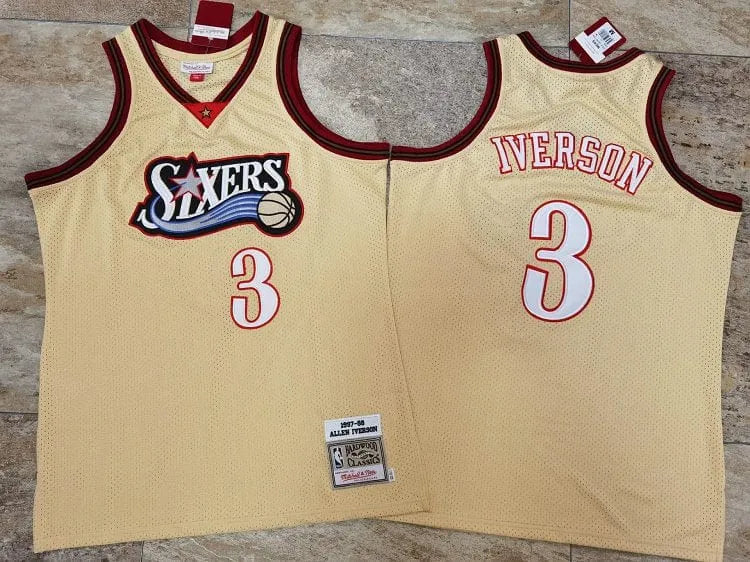 Allen Iverson Philadelphia 76ers Throwback Jersey
