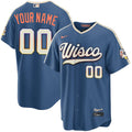 Custom Milwaukee Brewers 2026 City Connect Stadium Jersey - Mineral Blue