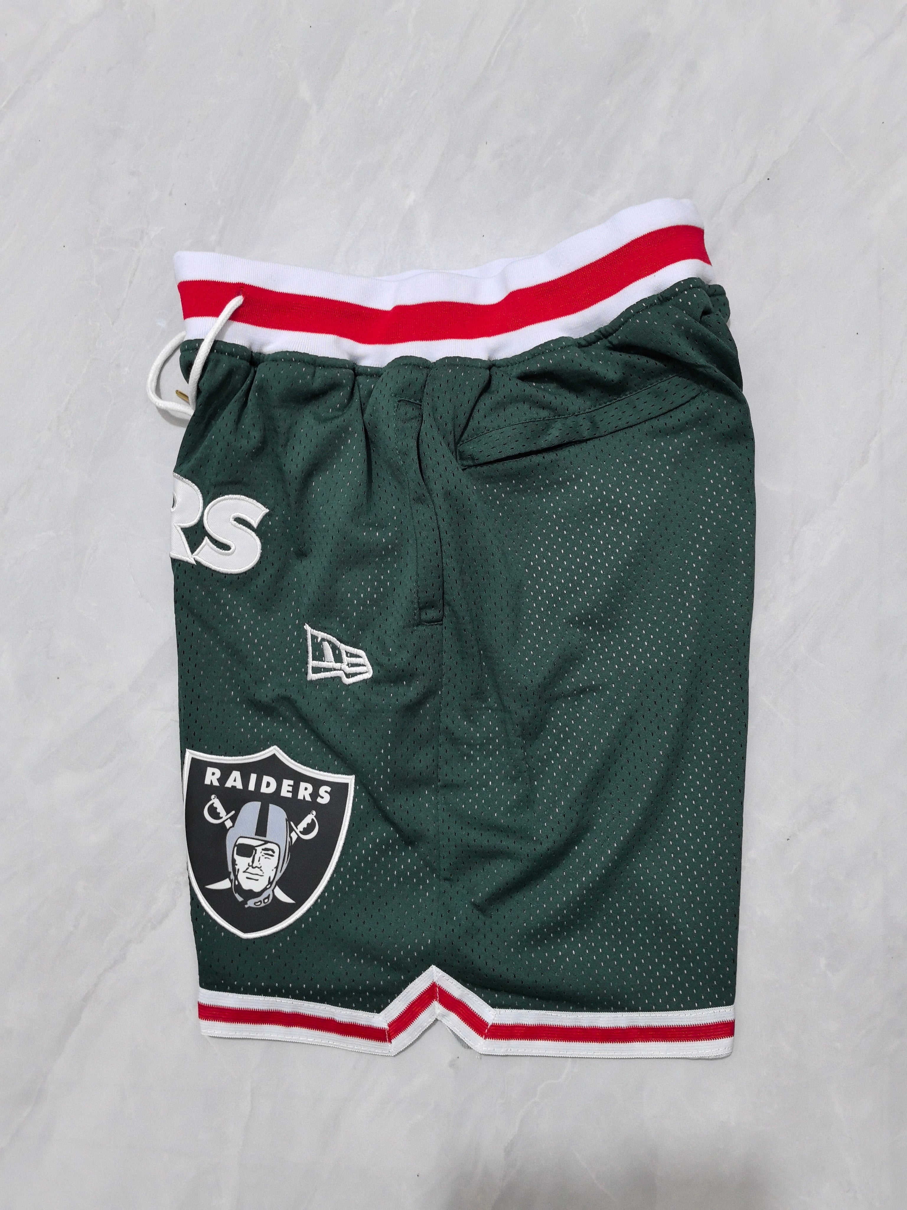 Las Vegas Raiders Green Pocket Shorts