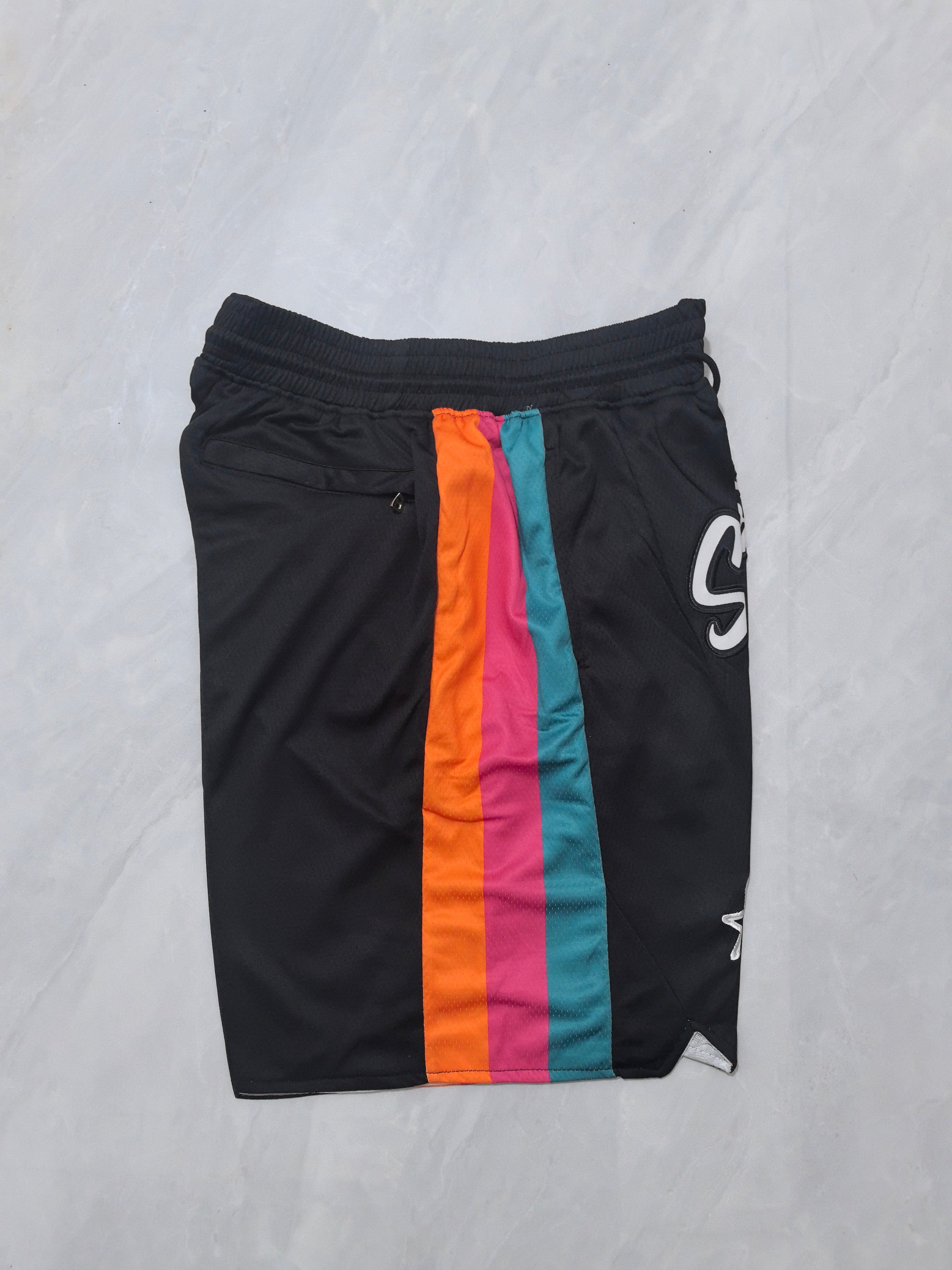 San Antonio Spurs 2026 Black City Edition Pocket Shorts