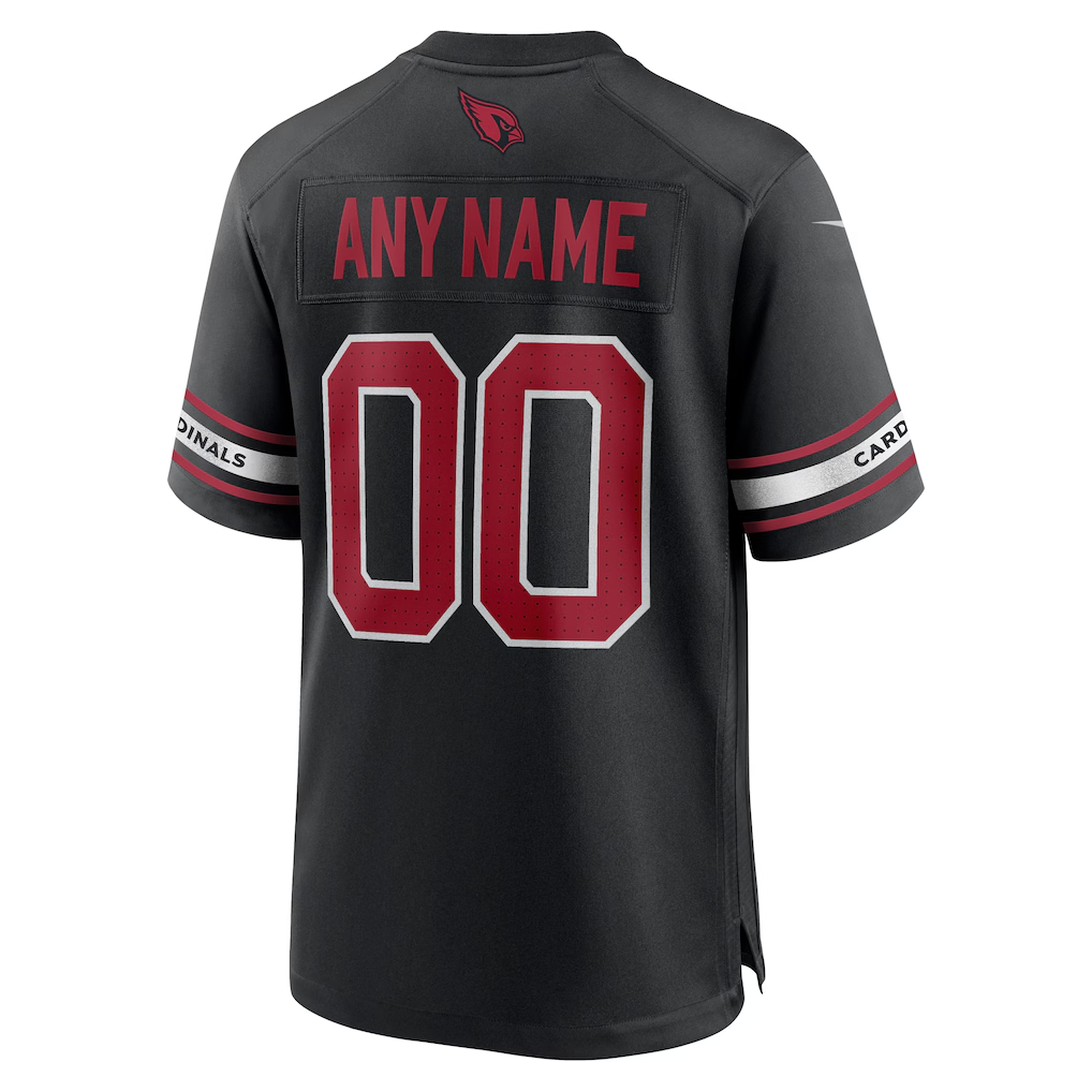 Custom Arizona Cardinals Black Game Jersey