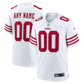 Custom San Francisco 49ers White Game Jersey