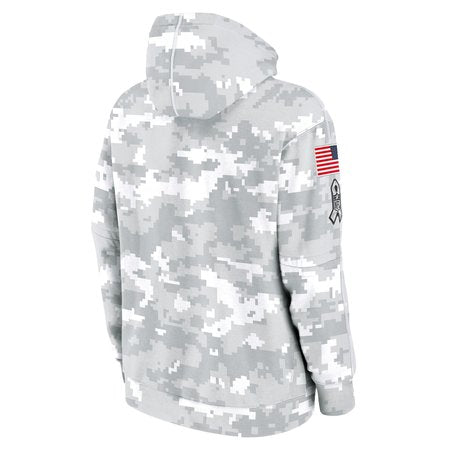 Men's Buffalo Bills Nike Arctic Camo 2024 Salute to Service Club Fleece Pullover Hoodie