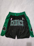 Boston Celtics Black City Edition Pocket Shorts