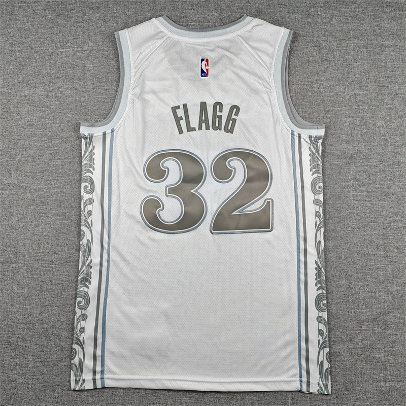 Dallas Mavericks Cooper Flagg #32 2025 City Edition Swingman Jersey — Embroidered