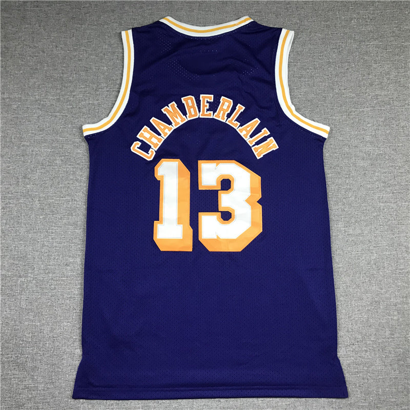 Wilt Chamberlain #13 Los Angeles Lakers 1971-72 Throwback Jersey