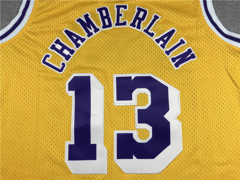 Wilt Chamberlain #13 Los Angeles Lakers 1971-72 Throwback Jersey