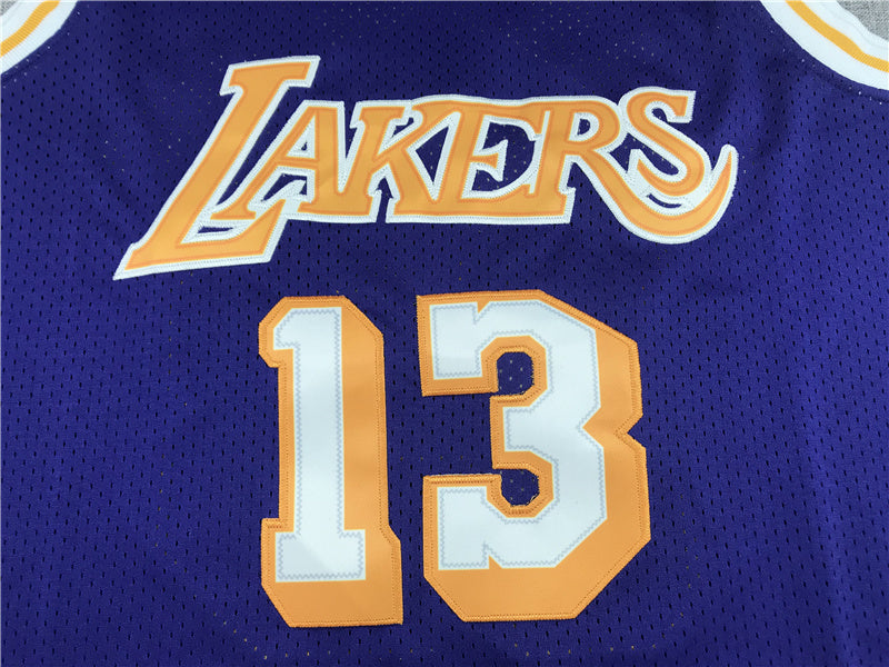 Wilt Chamberlain #13 Los Angeles Lakers 1971-72 Throwback Jersey