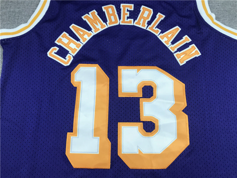 Wilt Chamberlain #13 Los Angeles Lakers 1971-72 Throwback Jersey