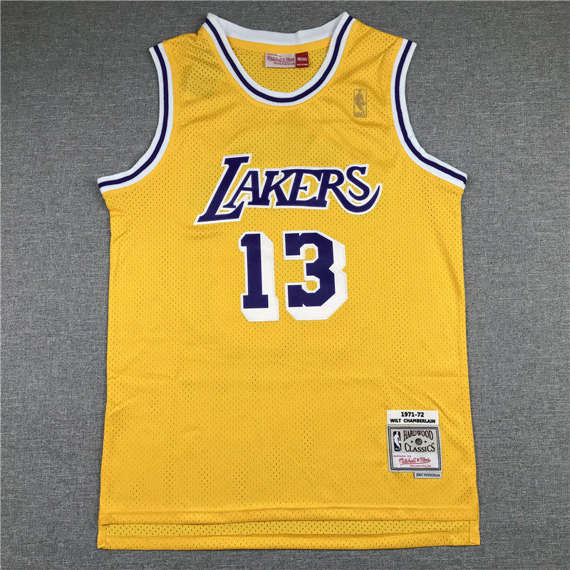 Wilt Chamberlain #13 Los Angeles Lakers 1971-72 Throwback Jersey