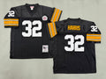 Mens Franco Harris#32 black Pittsburgh Steelers Vintage Throwback Jersey