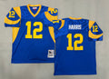 Mens James Harris#12 Los Angeles Rams Vintage Throwback Jersey