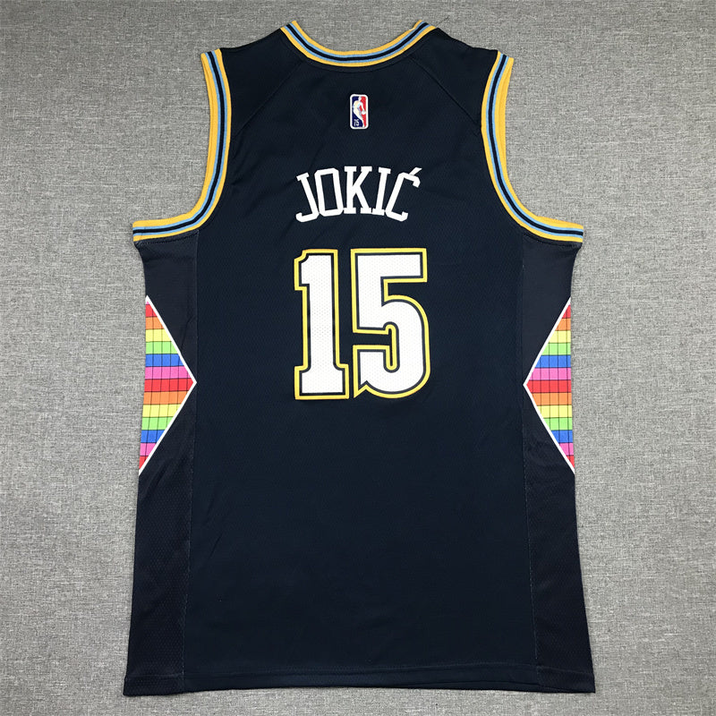 Denver Nuggets Nikola Jokic #15 2022 City Edition Swingman – Embroidered Jersey