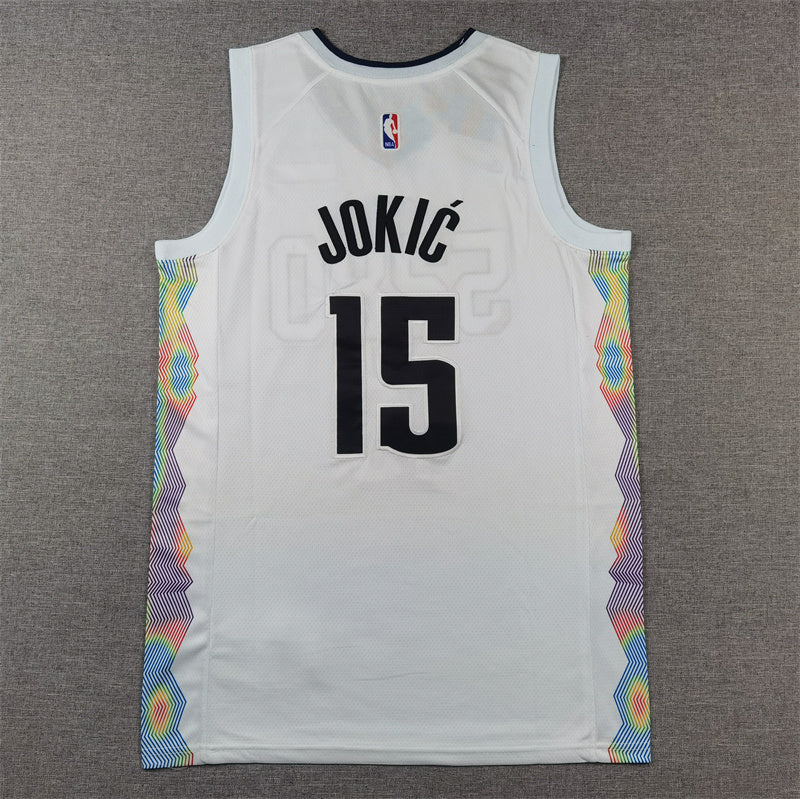 Denver Nuggets Nikola Jokic #15 2025 City Edition Swingman – Embroidered Jersey