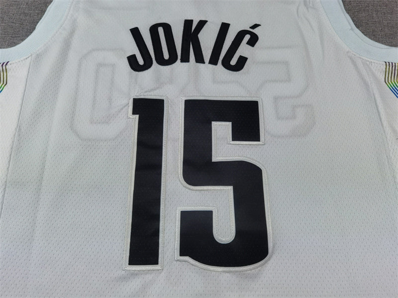 Denver Nuggets Nikola Jokic #15 2025 City Edition Swingman – Embroidered Jersey