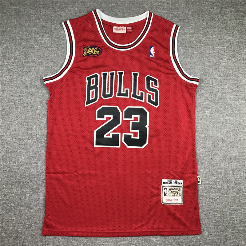 Chicago Bulls Michael Jordan #23 1997-98 Finals Throwback - Embroidered
