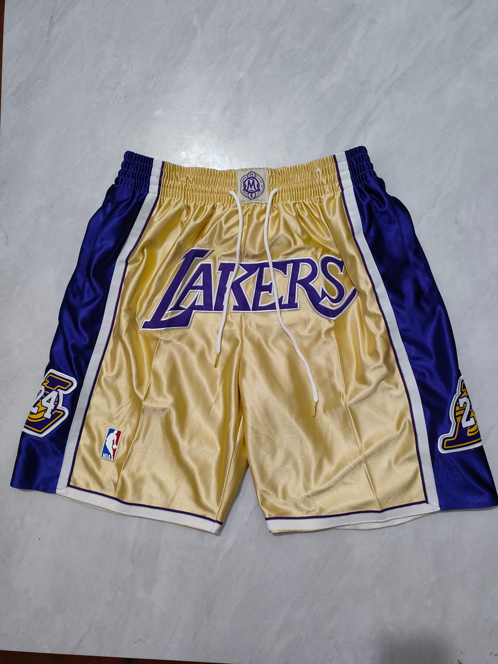 Los Angeles Lakers Kobe Hall of Fame Gold Pocket Shorts