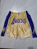 Los Angeles Lakers Kobe Hall of Fame Gold Pocket Shorts