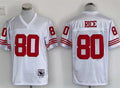 San Francisco 49ers  White Vintage#80  RICE Jersey