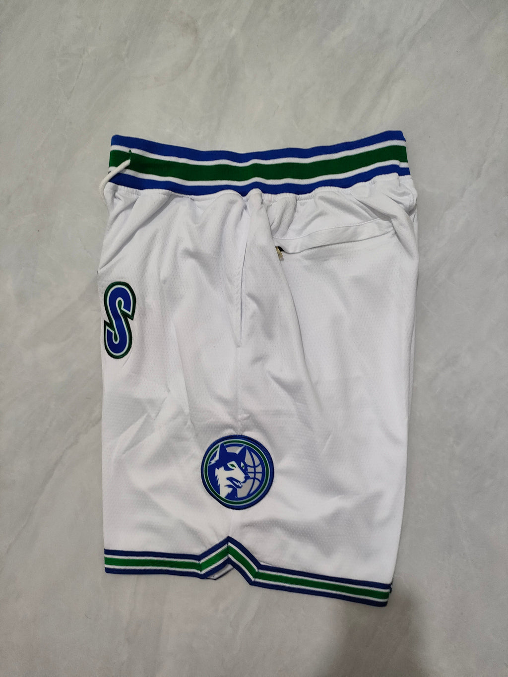 Minnesota Timberwolves White Classic Edition Pocket Shorts