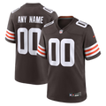 Custom Cleveland Browns Brown Game Jersey
