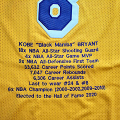 LeBron Bryant Los Angeles Lakers Yellow 8 MN