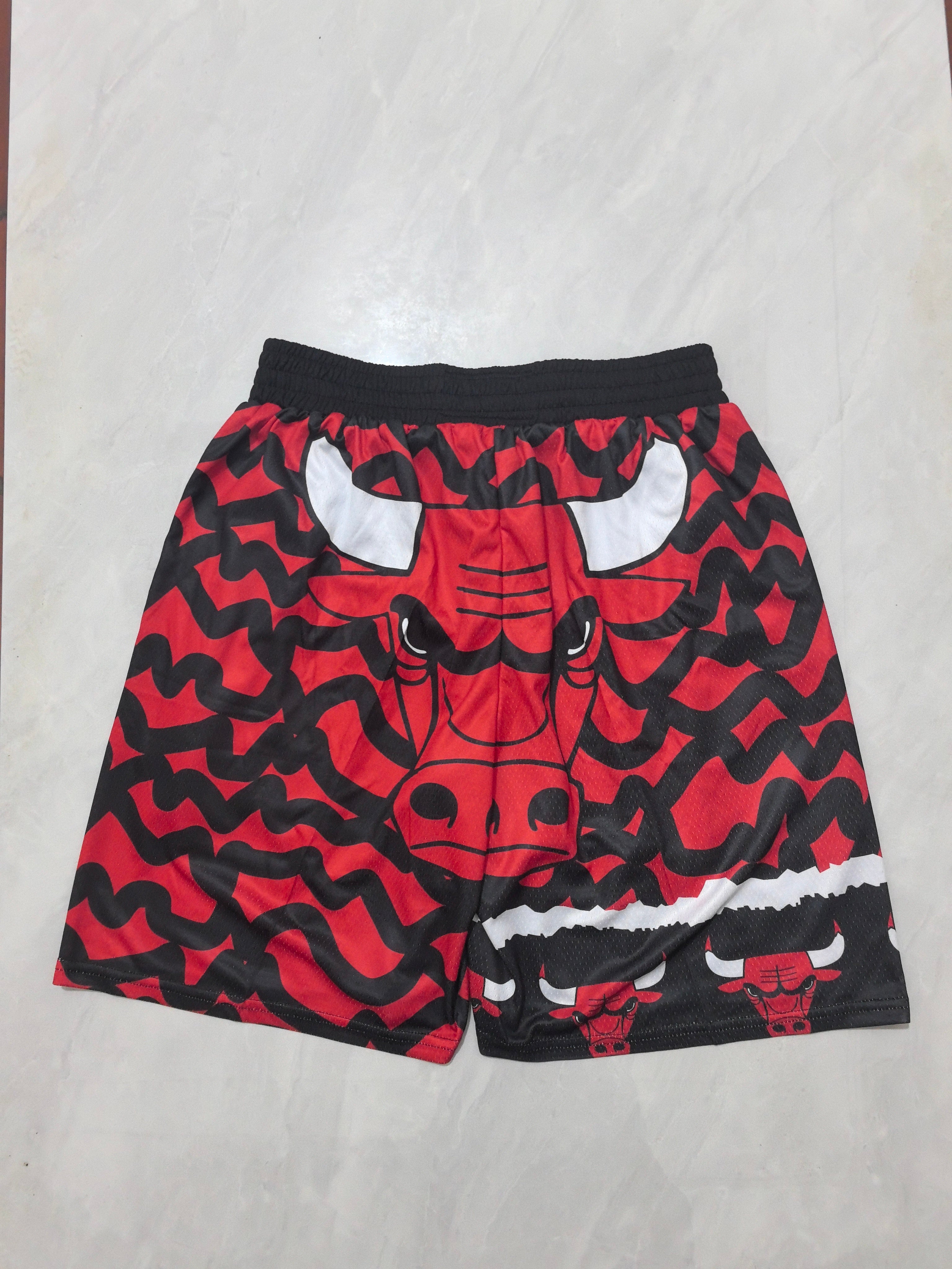 Chicago Bulls Red Heat Transfer Pocket Shorts