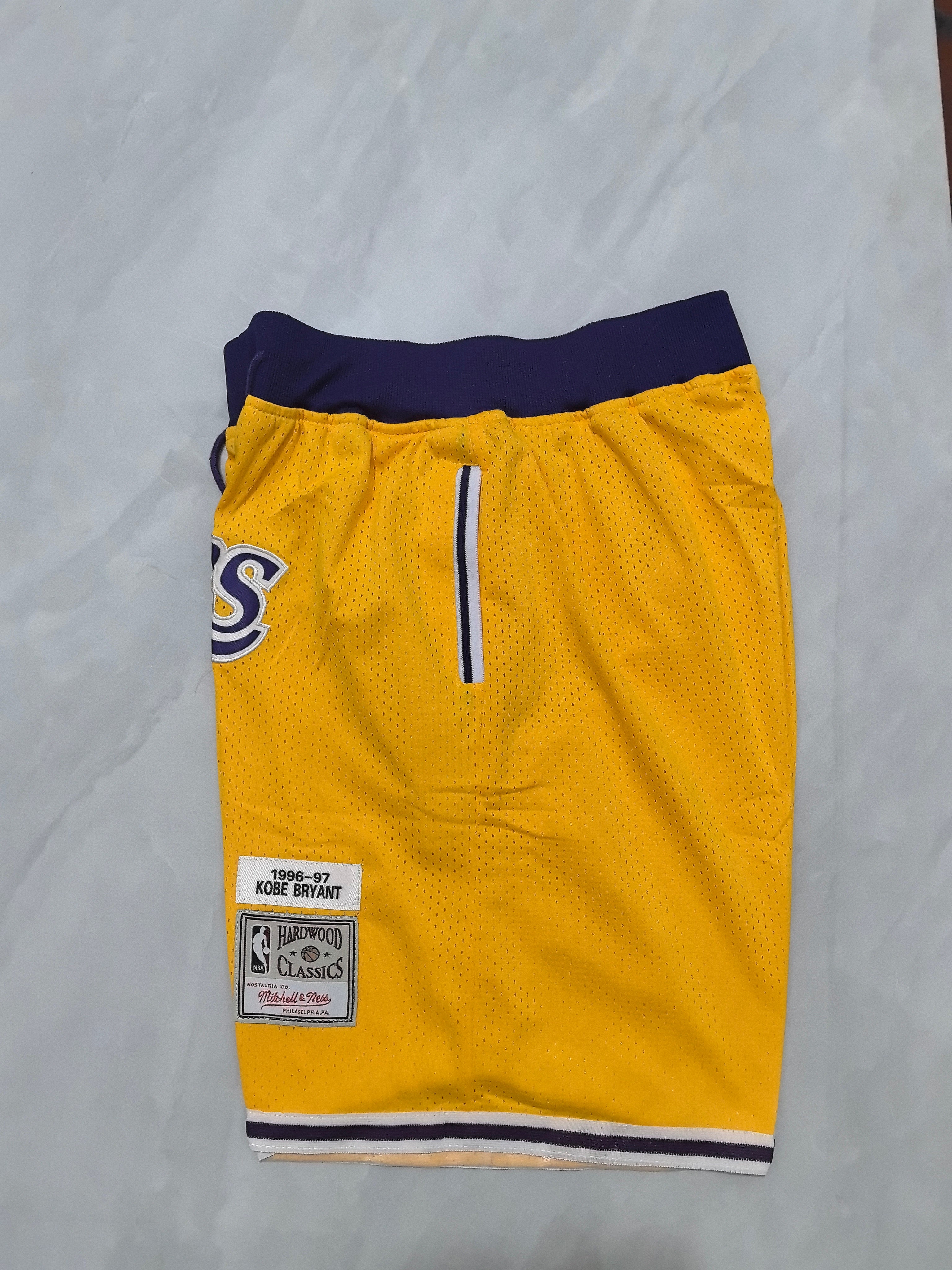 Los Angeles Lakers Yellow Retro Pocket Shorts