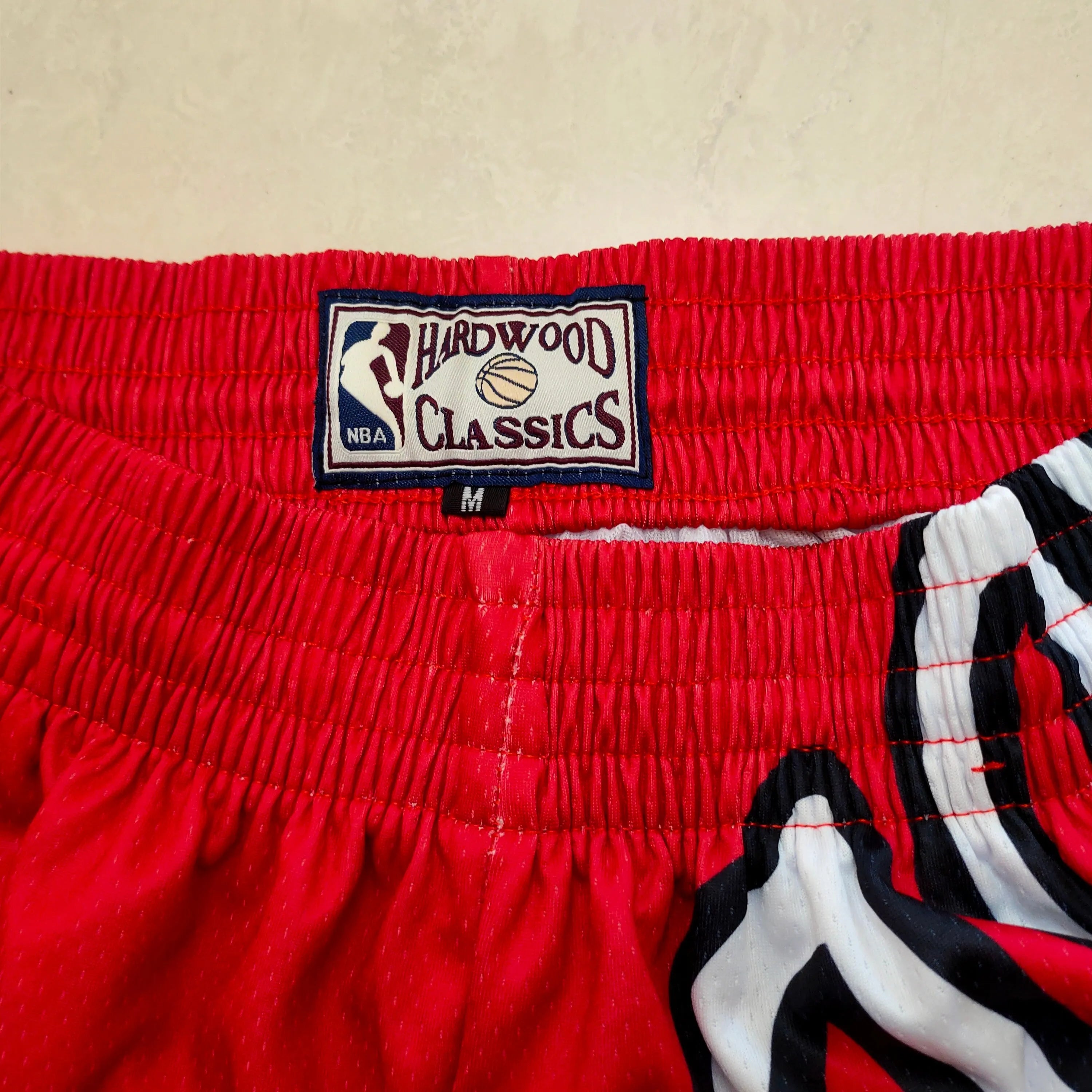 Chicago Bulls Mitchell&ness red one-piece pocket pants