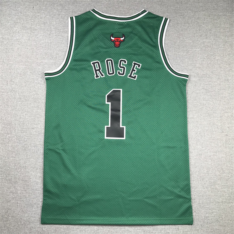 Chicago Bulls Derrick Rose #1 2008-09 Throwback-Embroidery