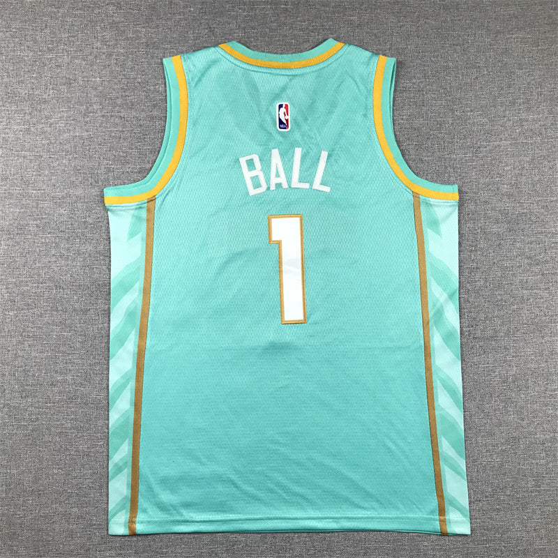 Youth LaMelo Ball Charlotte Hornets #1 Embroidered Jersey