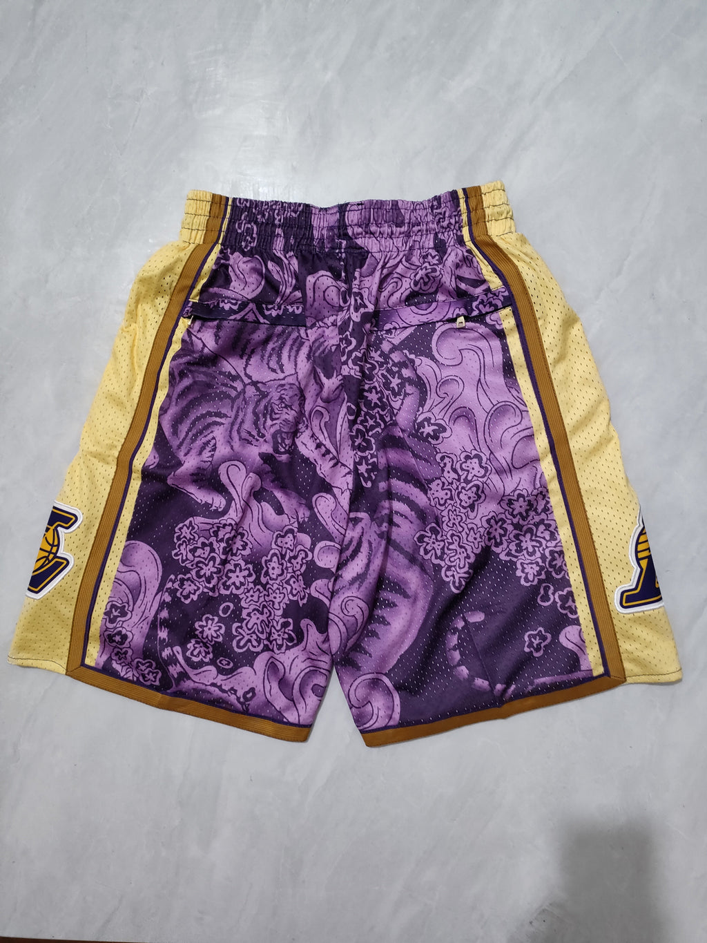 Los Angeles Lakers Purple Tiger Year Limited Edition Pocket Shorts